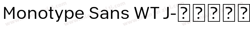 Monotype Sans WT J字体转换